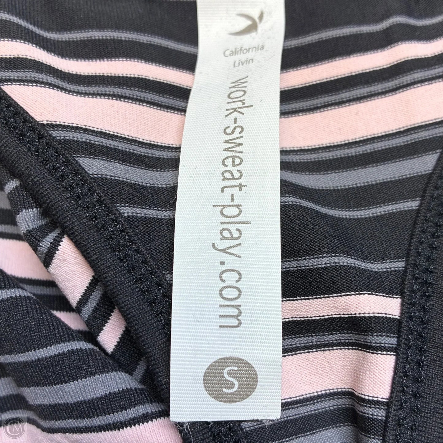 Athletic Tank Top By Clothes Mentor In Black & Pink, Size: S