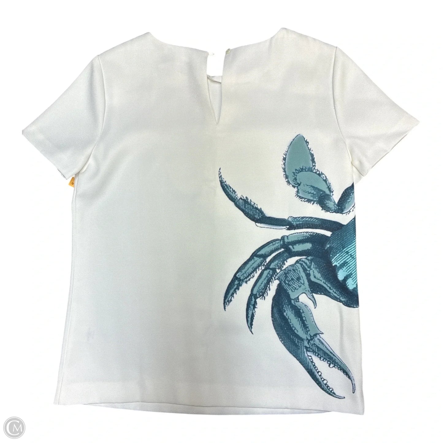Top Short Sleeve By J. Crew In Green & White, Size: Xs