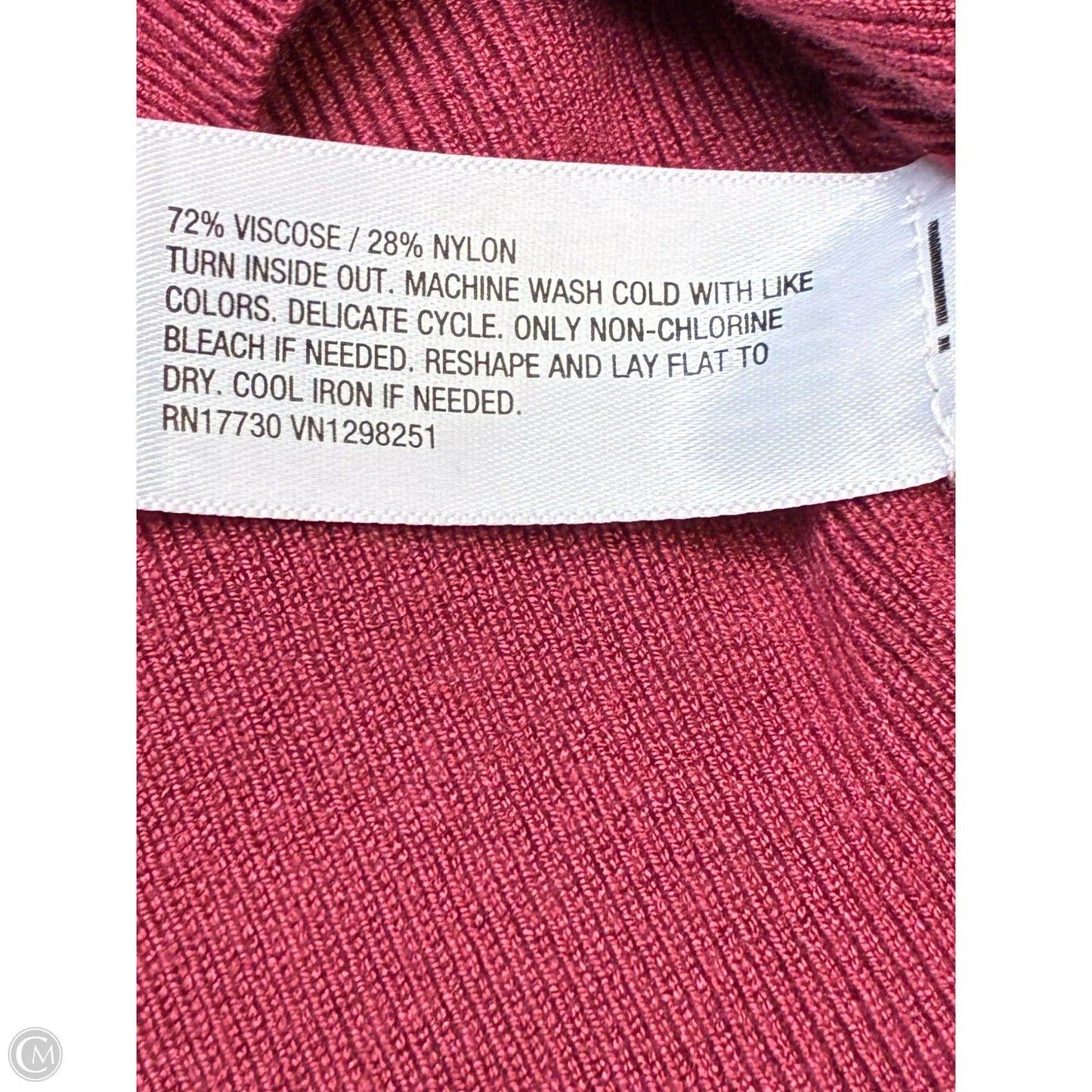 Top Sleeveless By A New Day In Red, Size: M