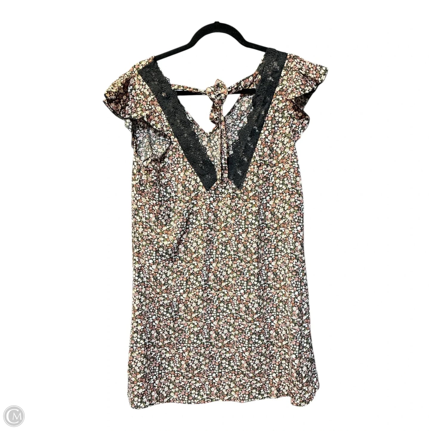 Dress Casual Short By Shein In Floral Print, Size: M