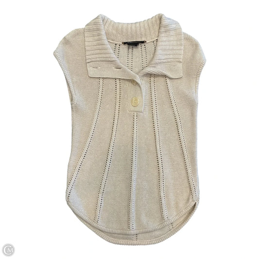 Top Sleeveless By Bcbgmaxazria In Cream, Size: M