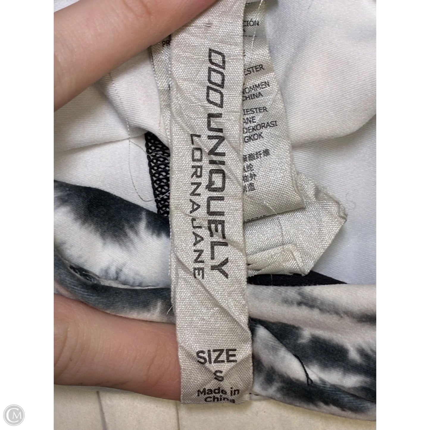 Athletic Leggings By Lorna Jane In Black & White, Size: S