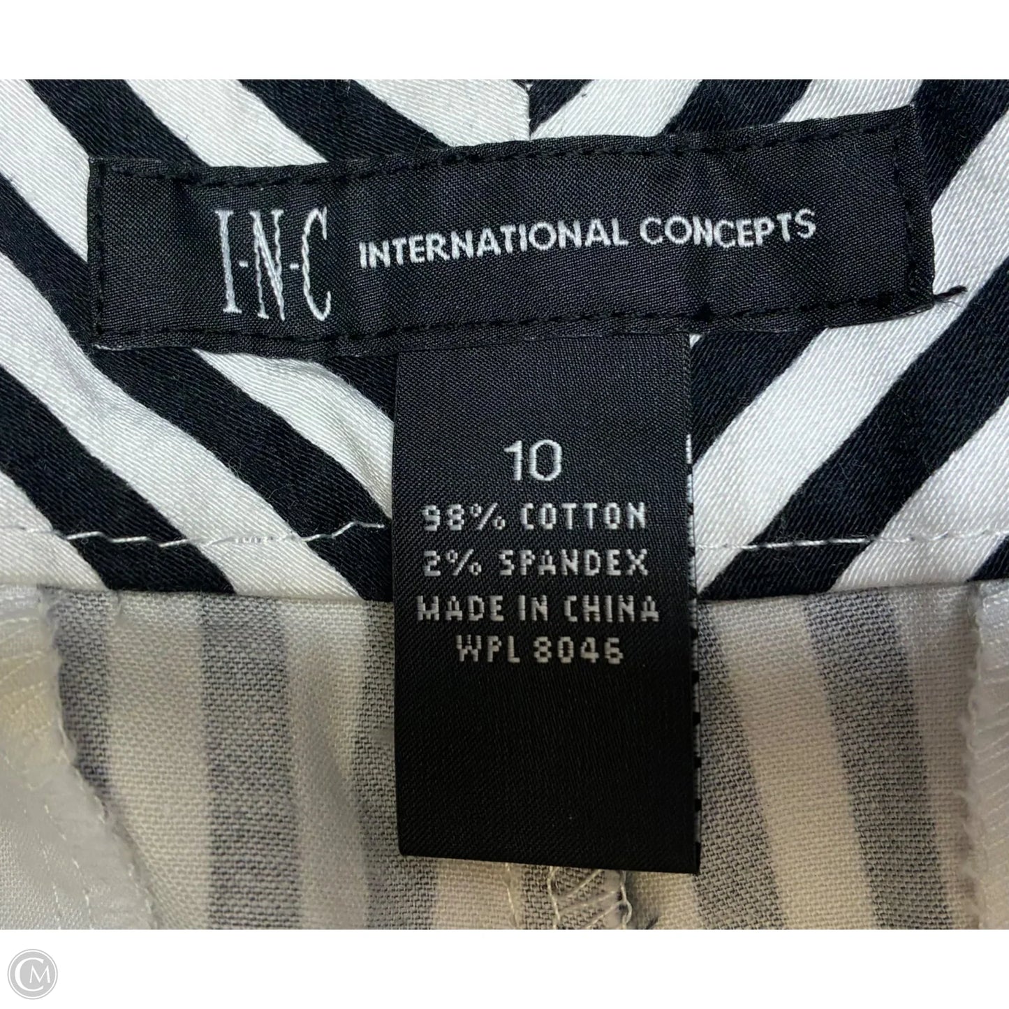 Shorts By Inc In Striped Pattern, Size: 10