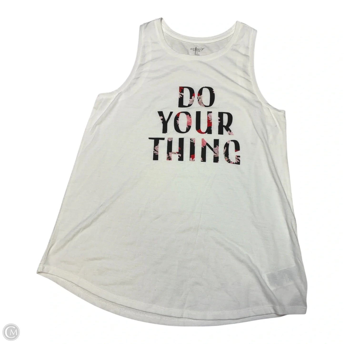 Athletic Tank Top By Old Navy In White, Size: M