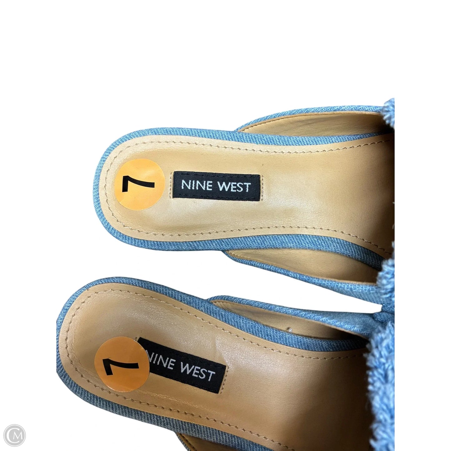 Sandals Flats By Nine West In Blue, Size: 7