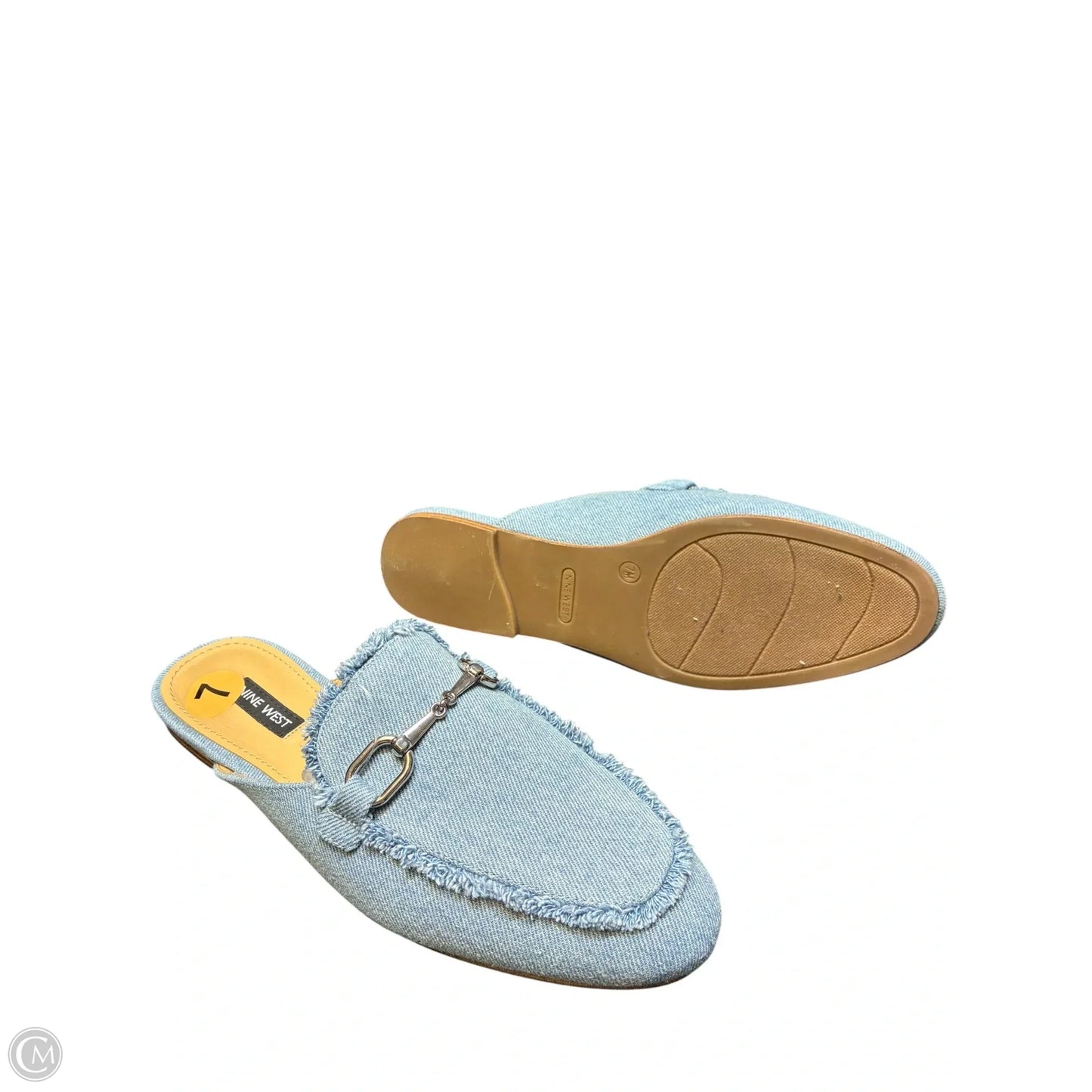 Sandals Flats By Nine West In Blue, Size: 7