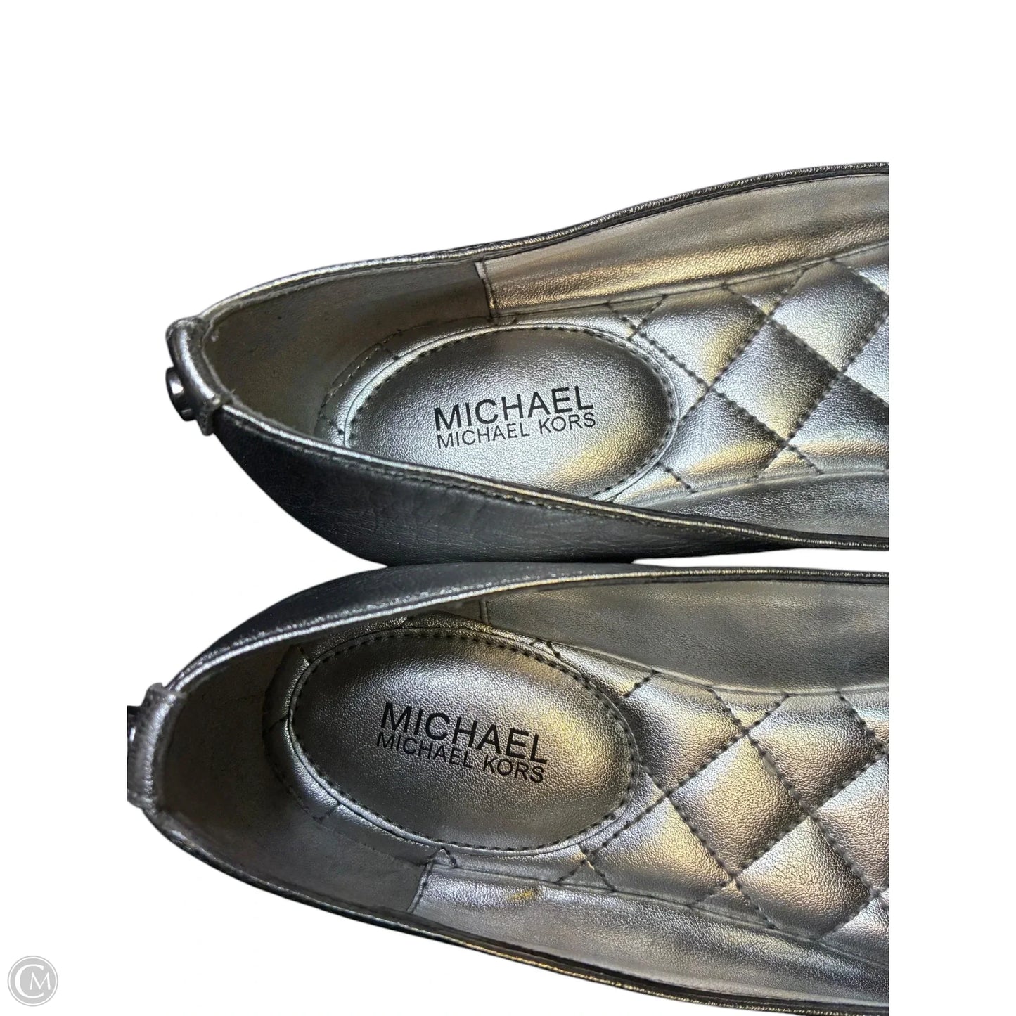 Shoes Flats By Michael By Michael Kors In Silver, Size: 9