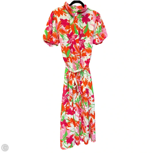 Dress Casual Maxi By Cmf In Floral Print, Size: L