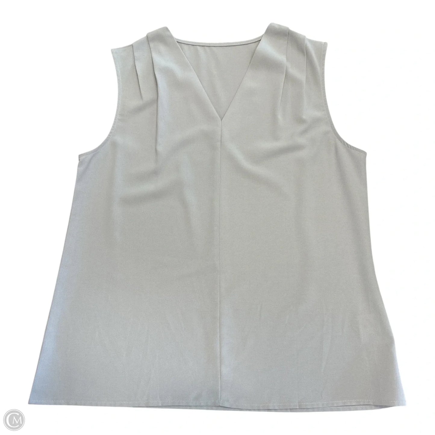 Top Sleeveless By Cmf In Grey, Size: L