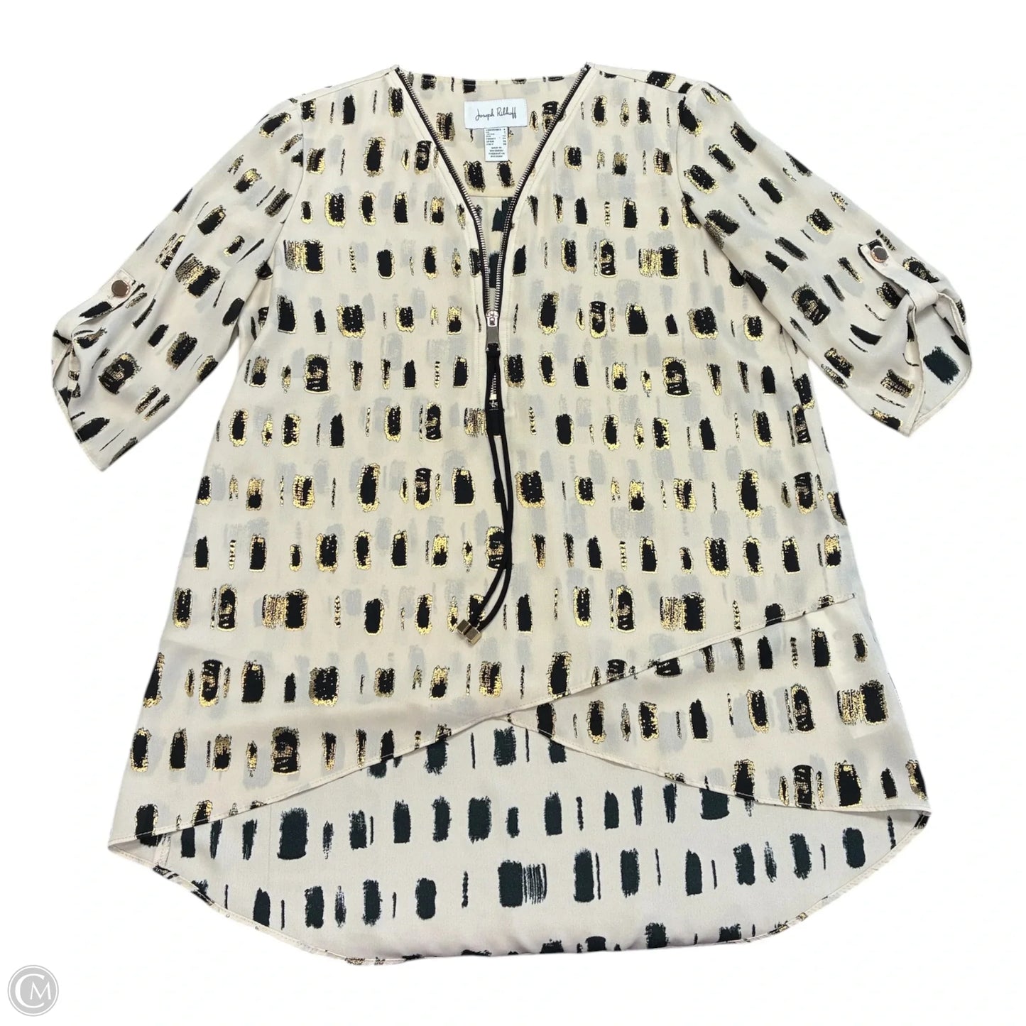 Top 3/4 Sleeve By Joseph Ribkoff In Cream, Size: S