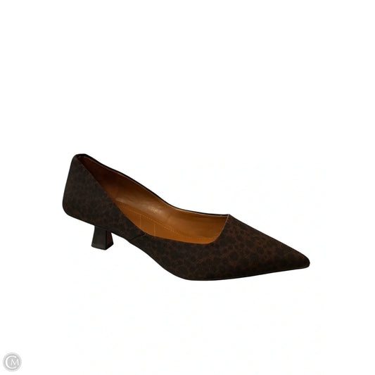 Shoes Heels Kitten By Franco Sarto In Animal Print, Size: 7