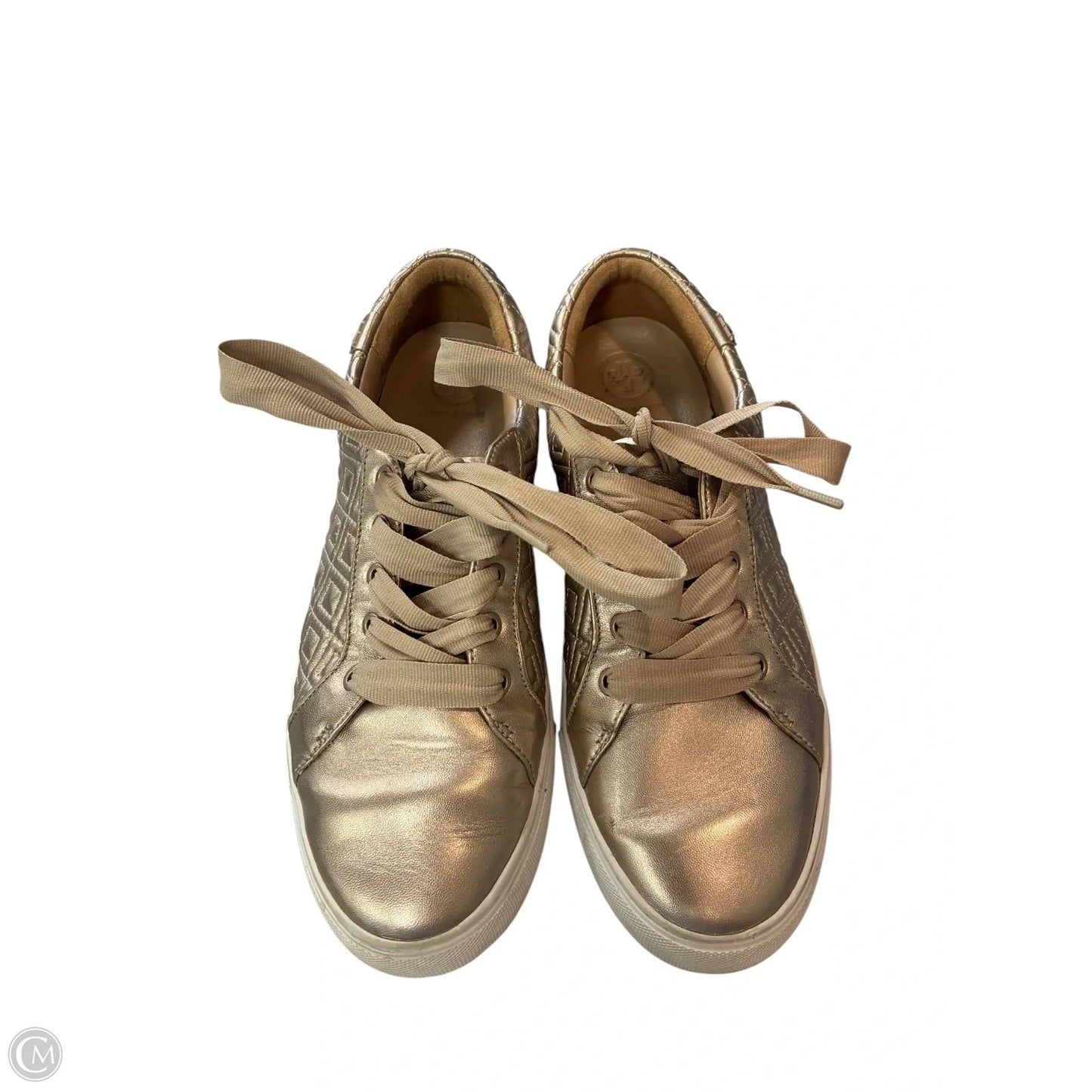 Shoes Designer By Tory Burch In Gold, Size: 9