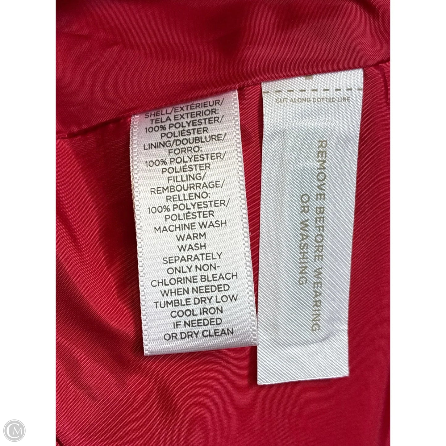 Coat Puffer & Quilted By Loft In Red, Size: Xl