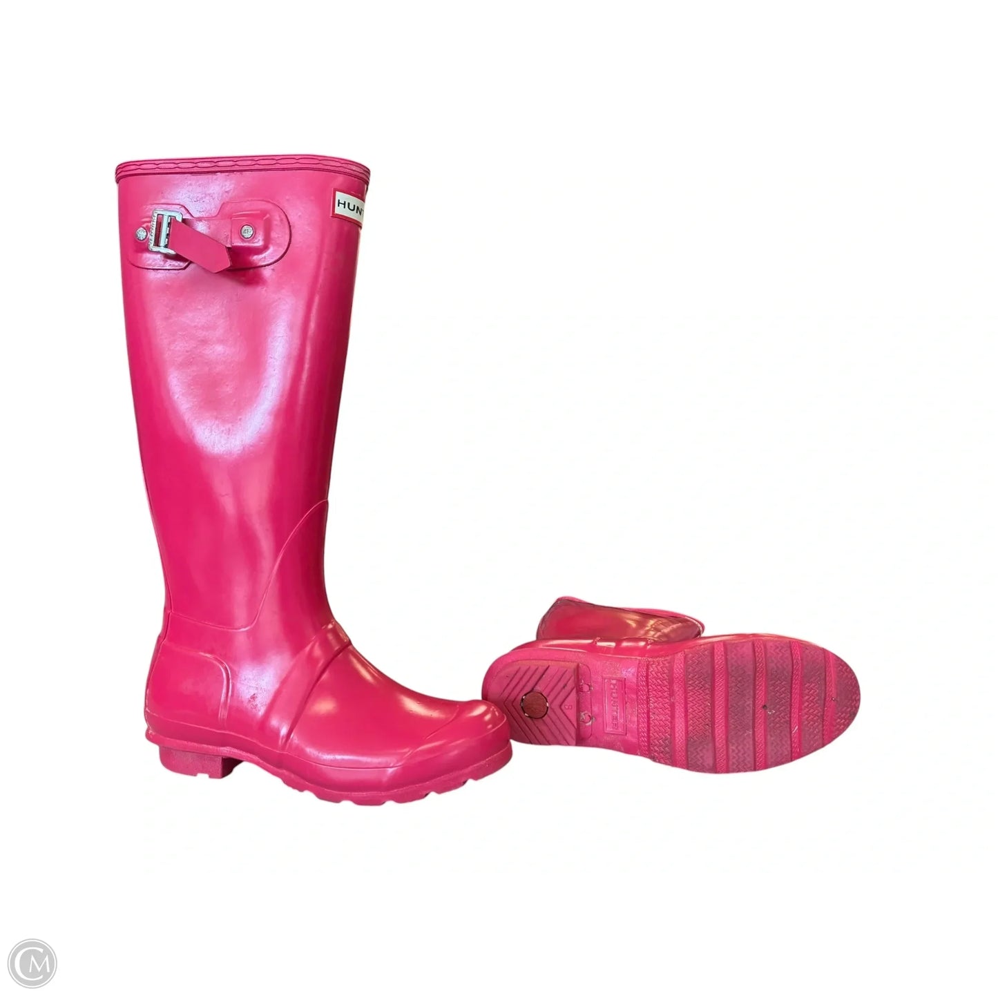 Boots Rain By Hunter In Pink, Size: 7