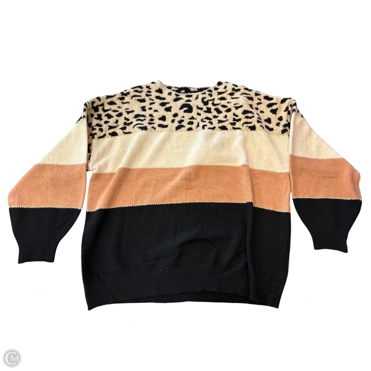 Sweater By Clothes Mentor In Animal Print, Size: 2x