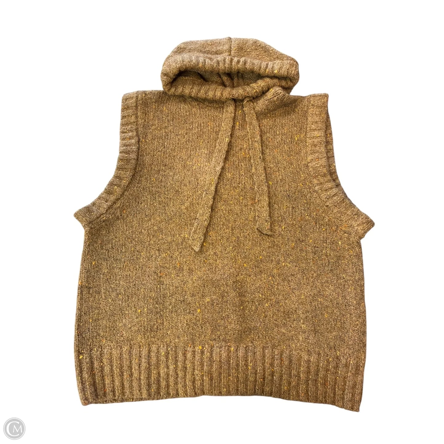 Vest Sweater By Zara In Tan, Size: S