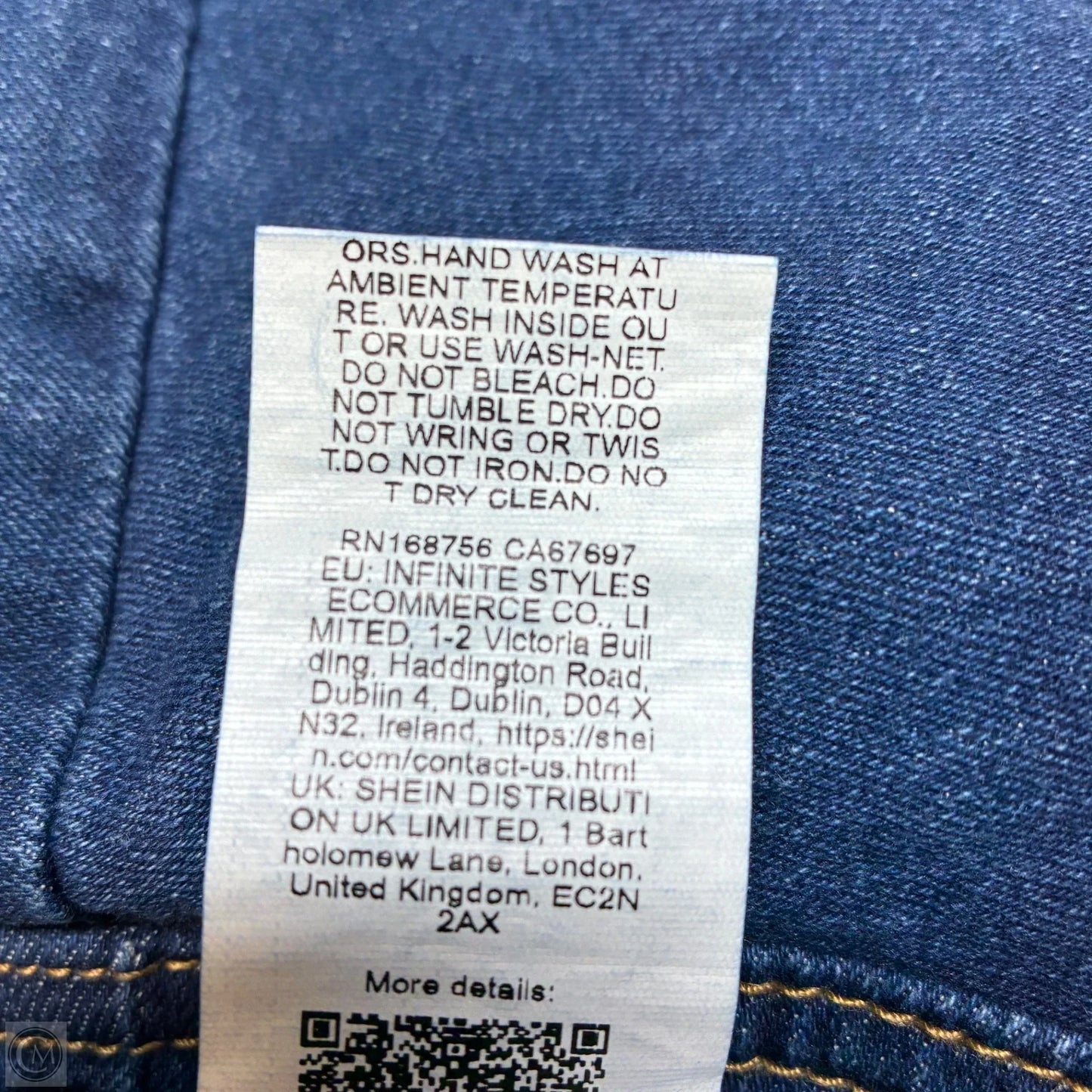 Skort By Shein In Blue Denim, Size: 1x