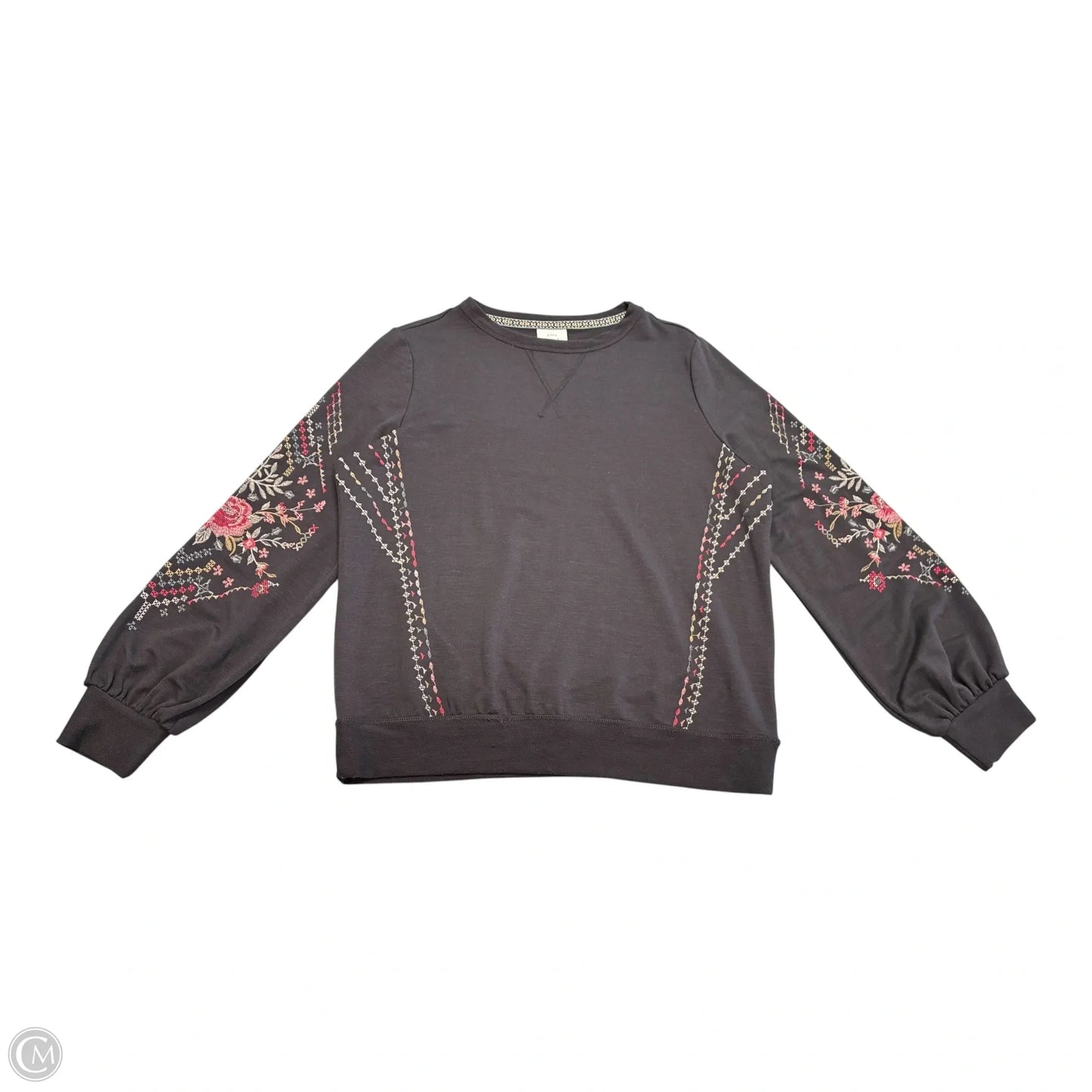 Top Long Sleeve By Talbots In Blue Denim, Size: M