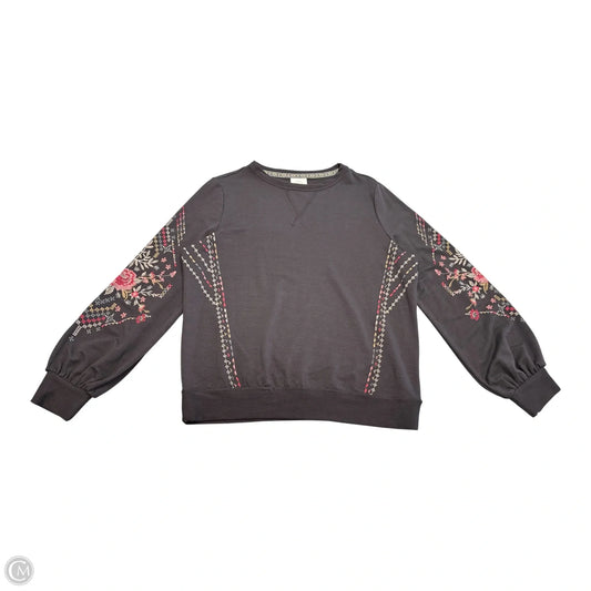 Top Long Sleeve By Talbots In Blue Denim, Size: M