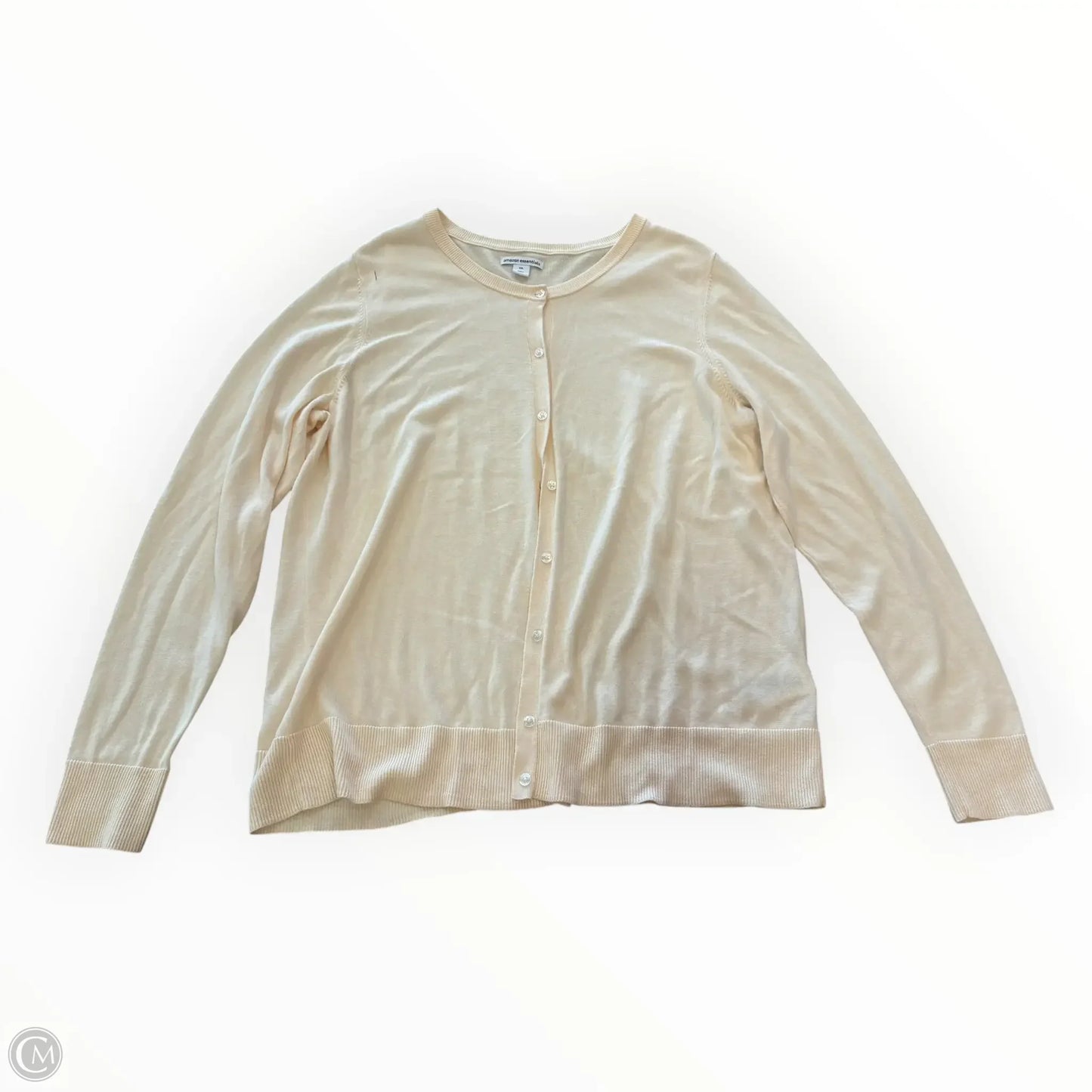 Sweater Cardigan By Amazon Essentials In Cream, Size: Xxl