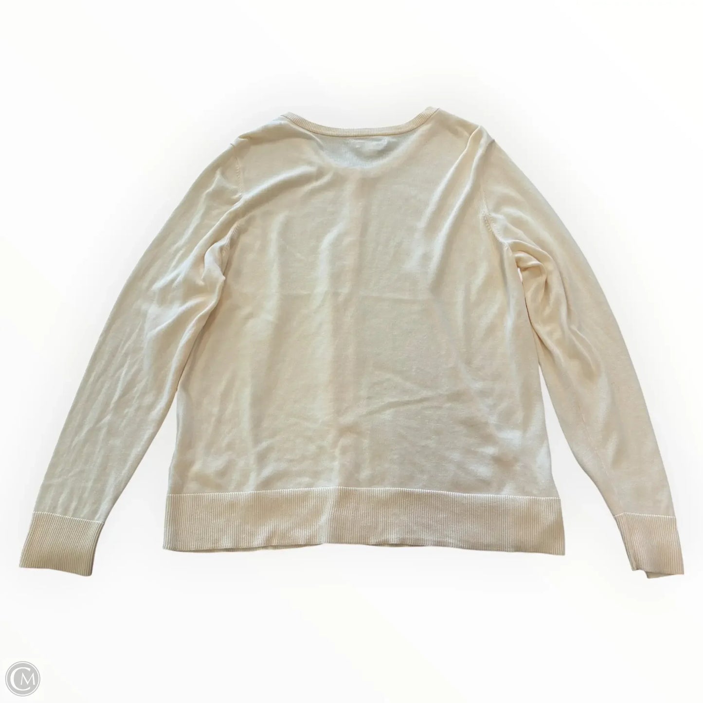 Sweater Cardigan By Amazon Essentials In Cream, Size: Xxl