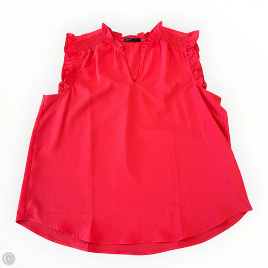 Blouse Sleeveless By Gibson In Orange, Size: Xxl