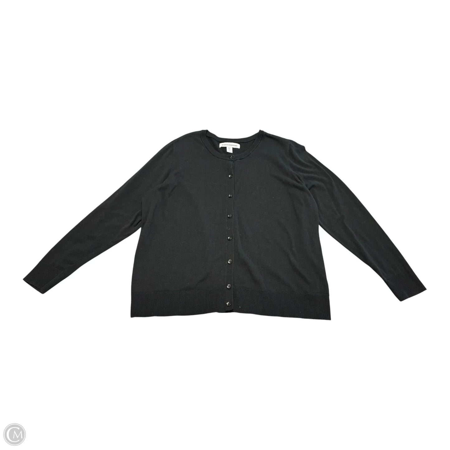 Cardigan By Amazon Essentials In Black, Size: Xxl