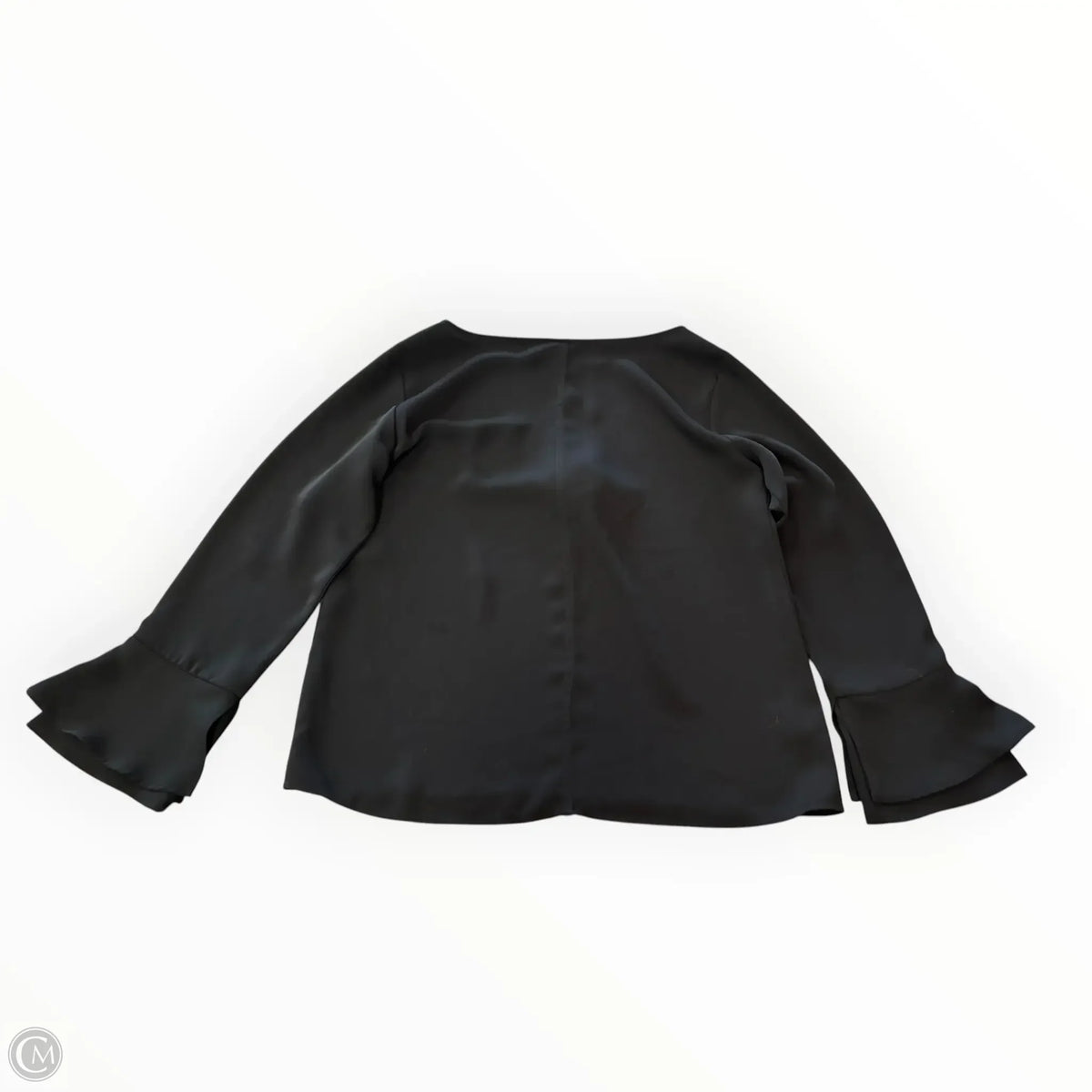 Blouse Long Sleeve By Ann Taylor In Black, Size: S