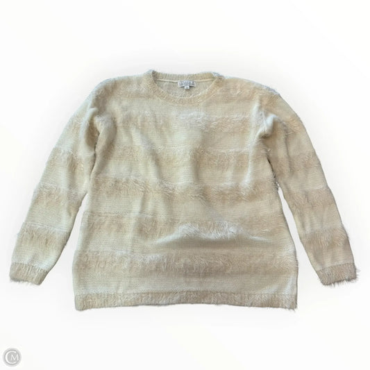 Sweater By Joseph A. In Cream, Size: M