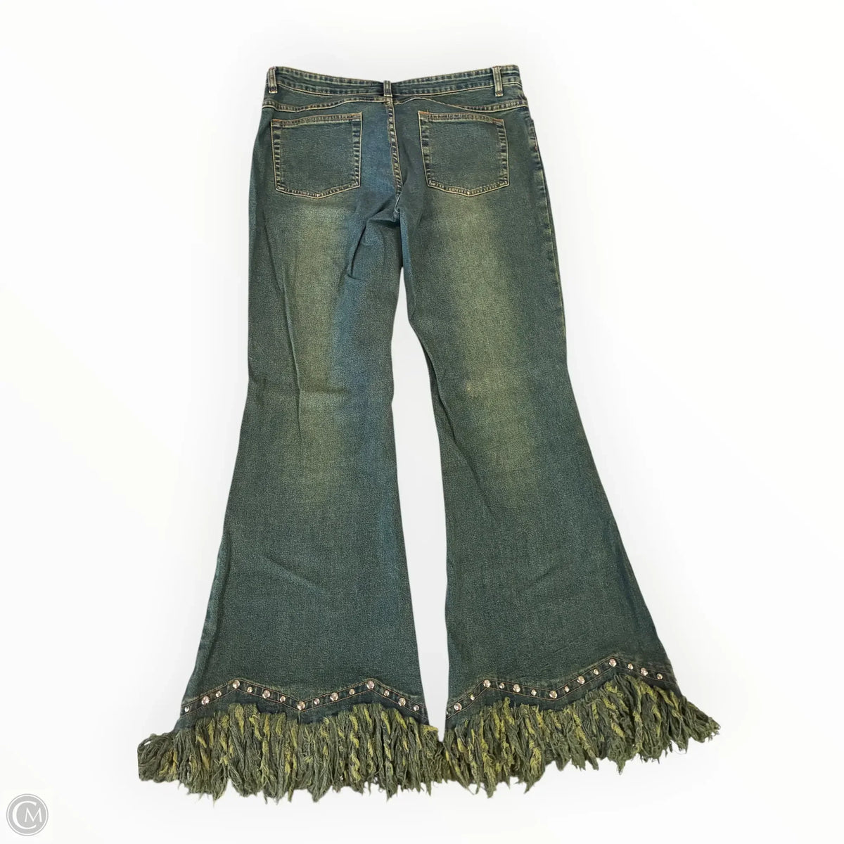 Jeans Flared By Bebe In Blue Denim, Size: 10