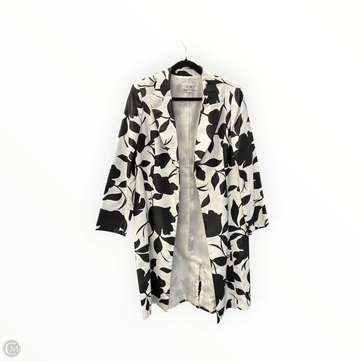 Jacket Other By Le Suit In Black & White, Size: 12