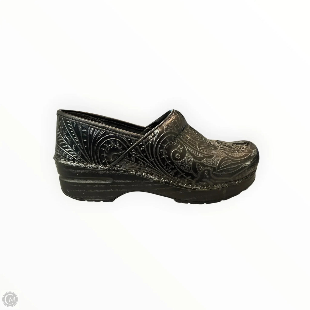 Shoes Heels Platform By Dansko In Black & Grey, Size: 7.5