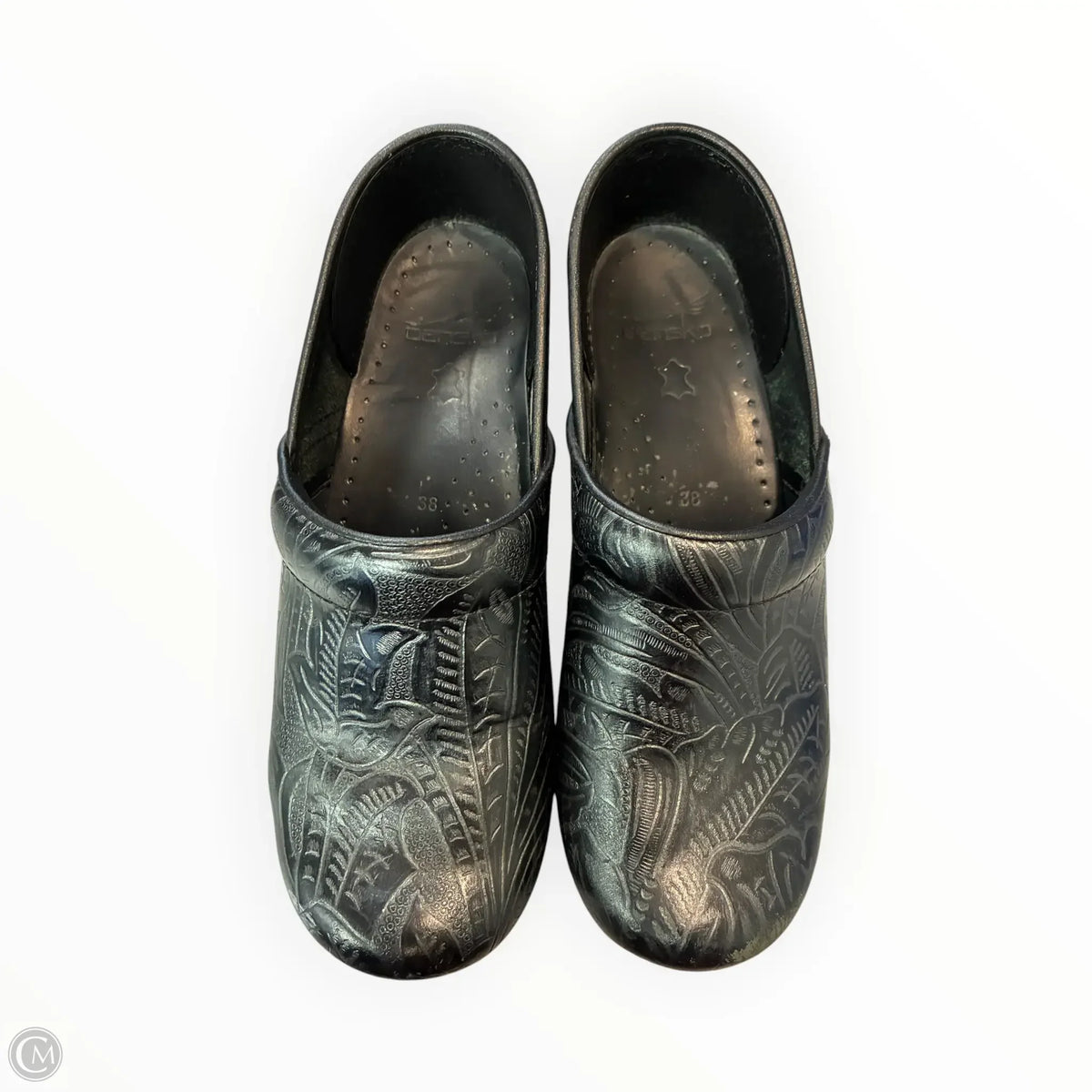Shoes Heels Platform By Dansko In Black & Grey, Size: 7.5