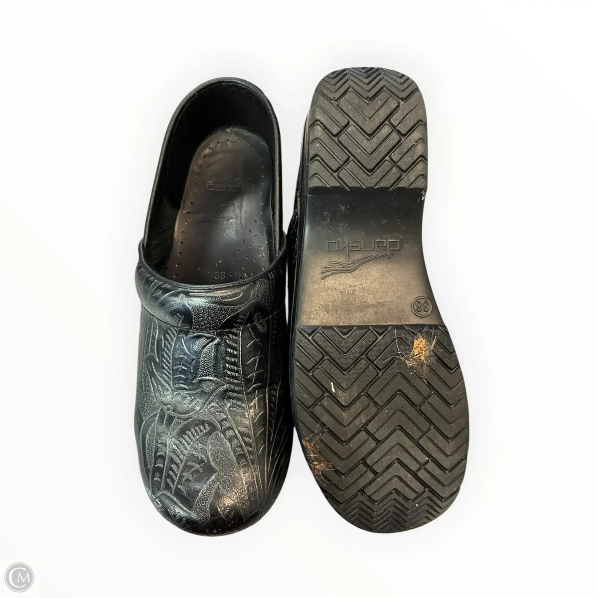 Shoes Heels Platform By Dansko In Black & Grey, Size: 7.5