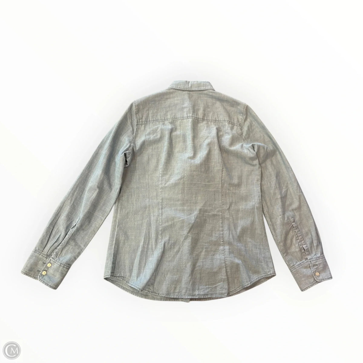 Top Long Sleeve By J. Crew In Blue Denim, Size: M