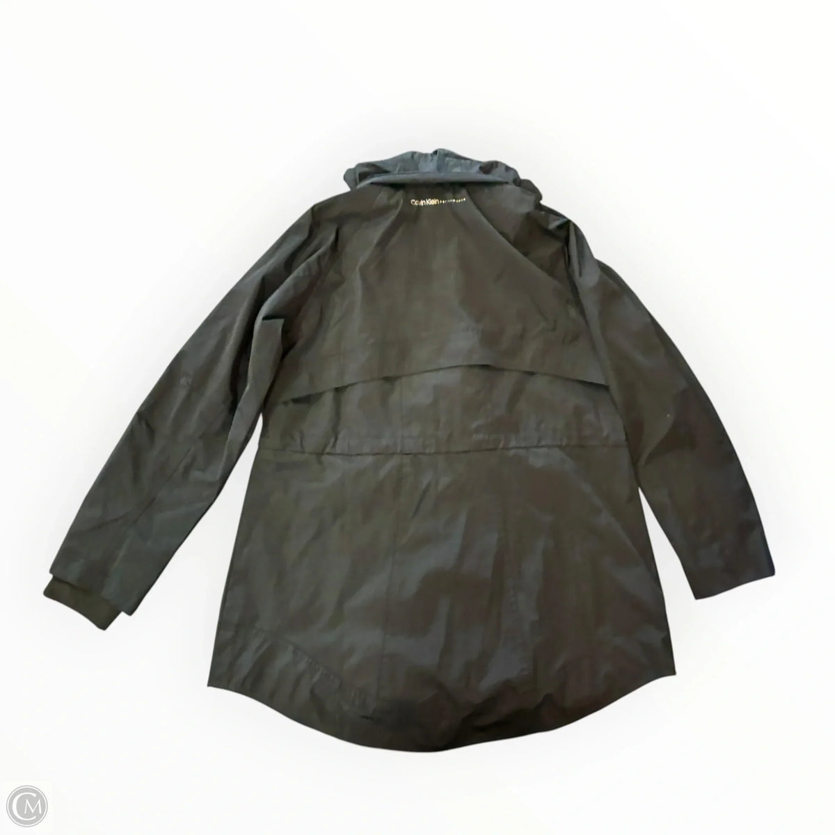 Coat Raincoat By Calvin Klein Performance In Black, Size: M