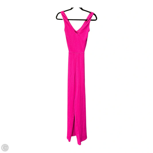 crystal sky pink dress Rhinestone Bodycon Dress in Pink