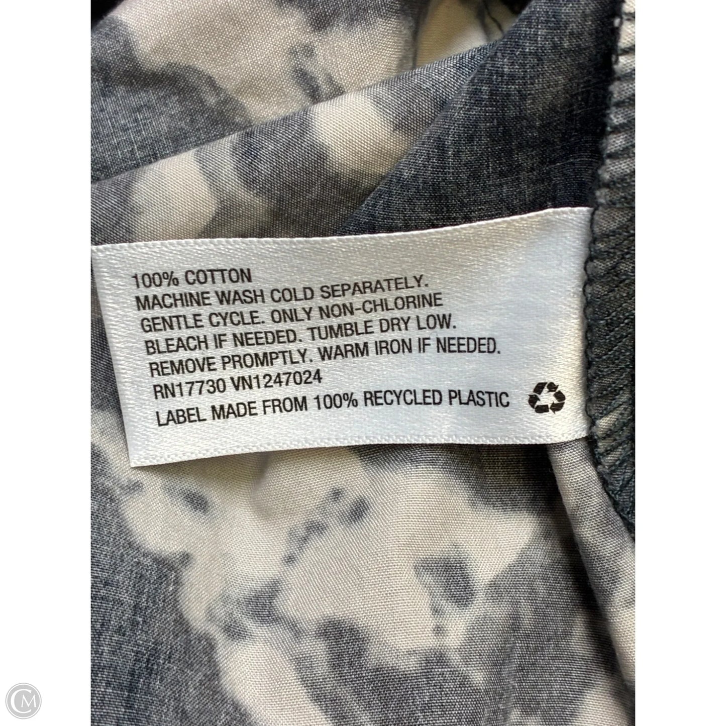 Dress Casual Short By Clothes Mentor In Black & Grey, Size: M