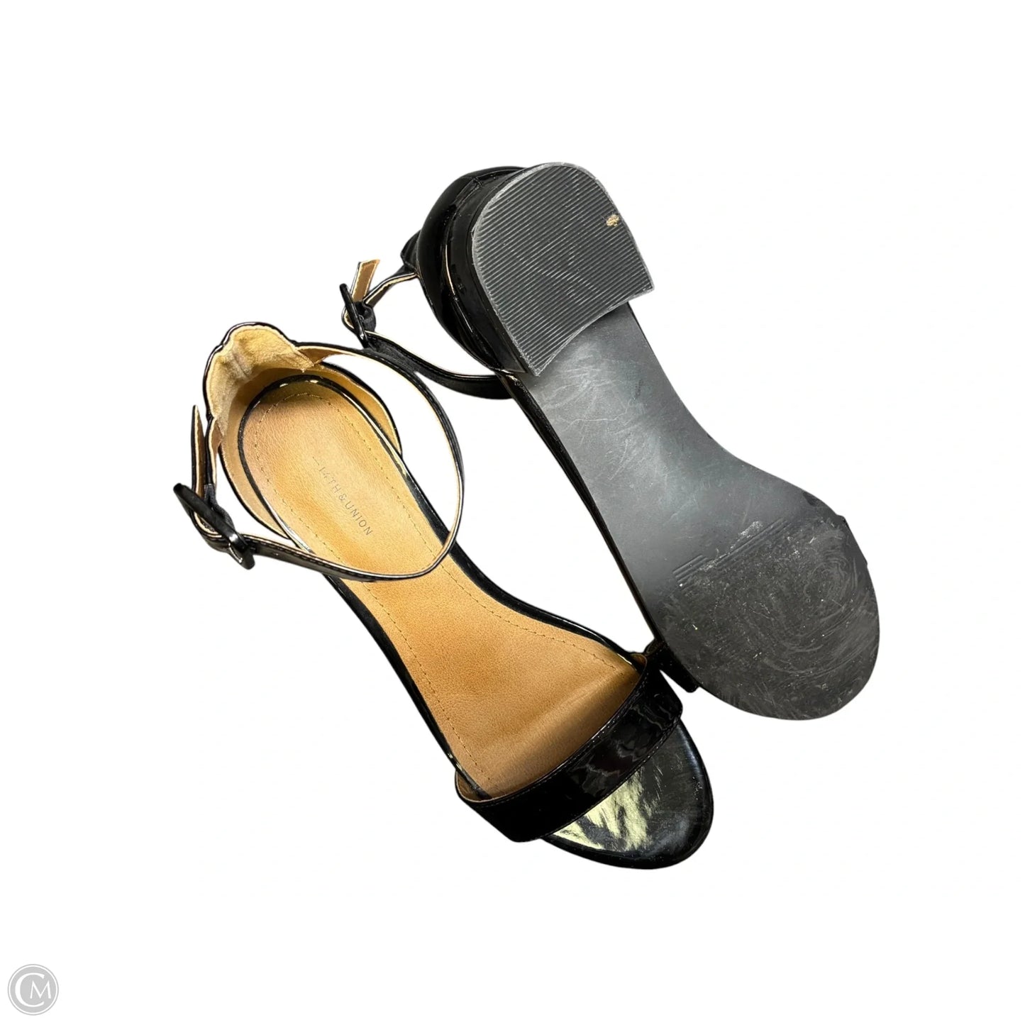 Sandals Heels Block By 14th And Union In Black, Size: 8.5