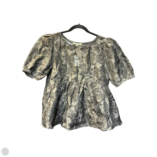 Blouse Short Sleeve By Primark In Black, Size: M