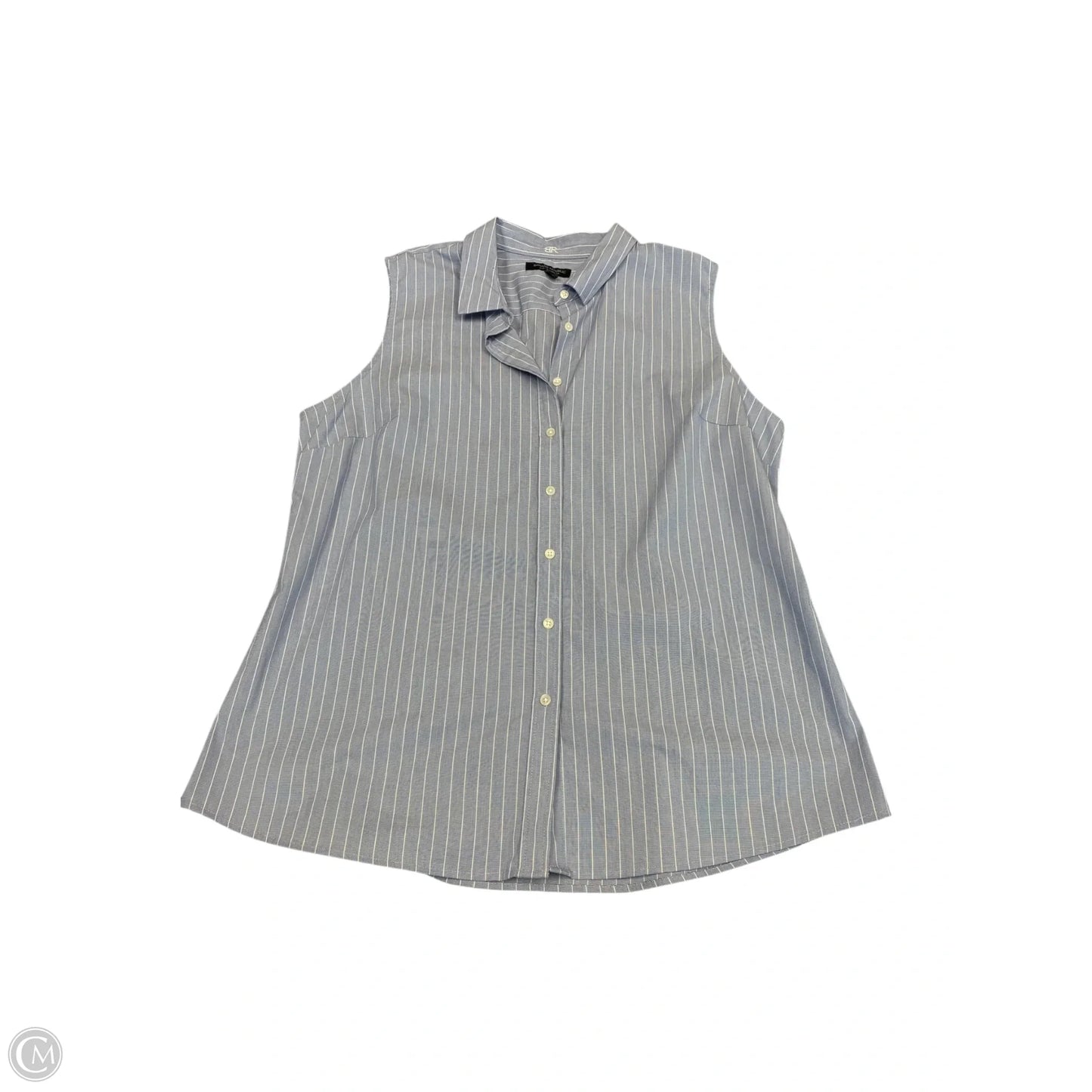 Blouse Sleeveless By Banana Republic In Blue, Size: 18