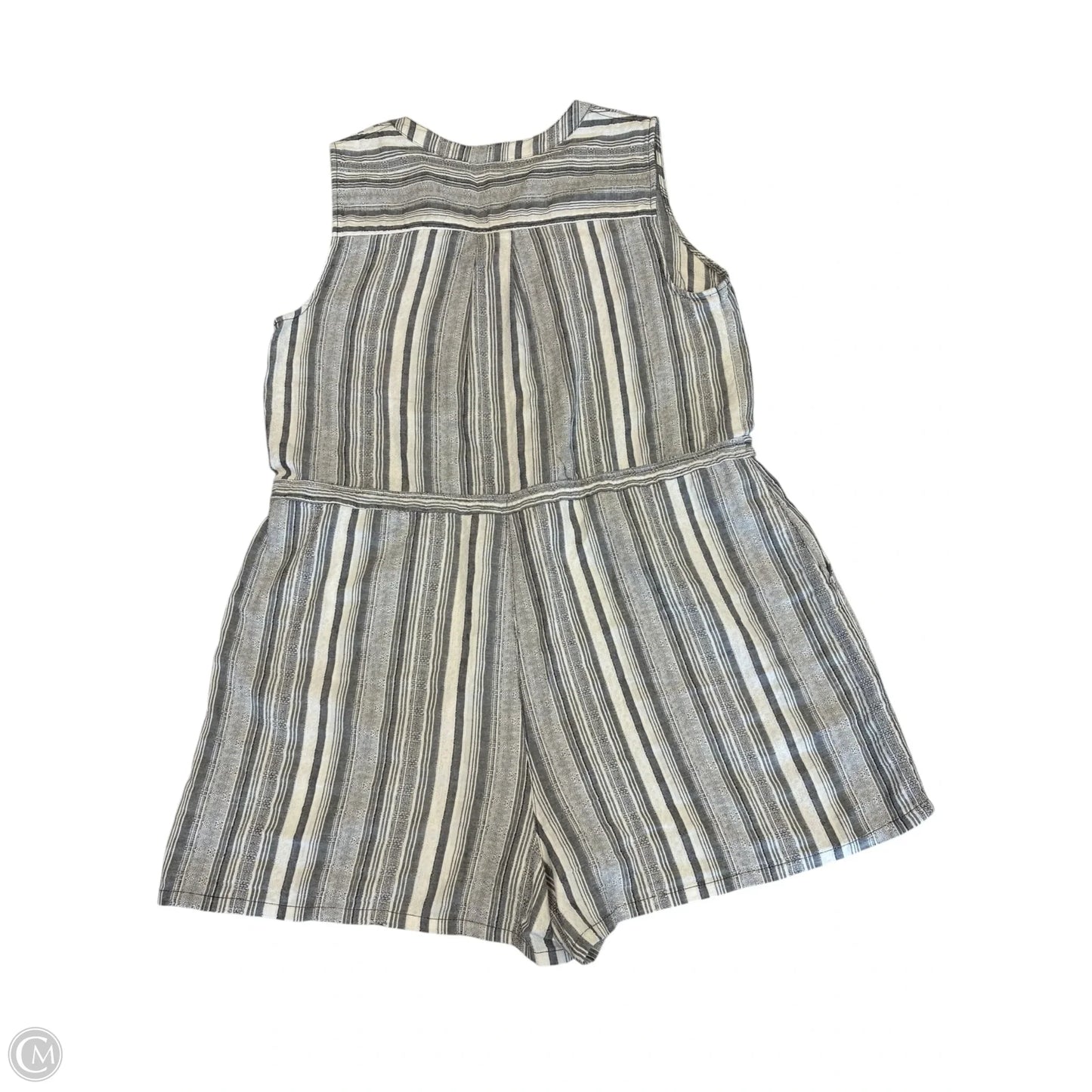 Romper By Universal Thread In Grey & White, Size: L