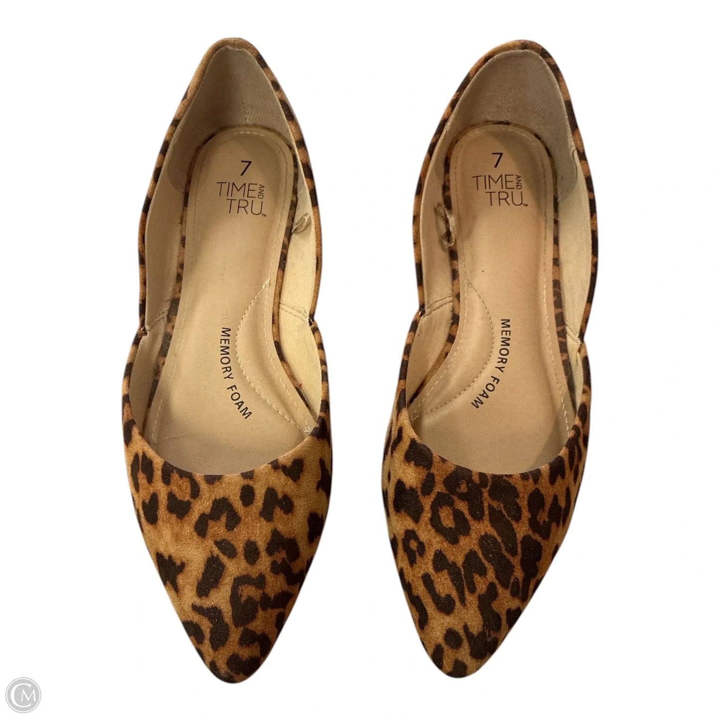 Shoes Flats By Time And Tru In Animal Print, Size: 7