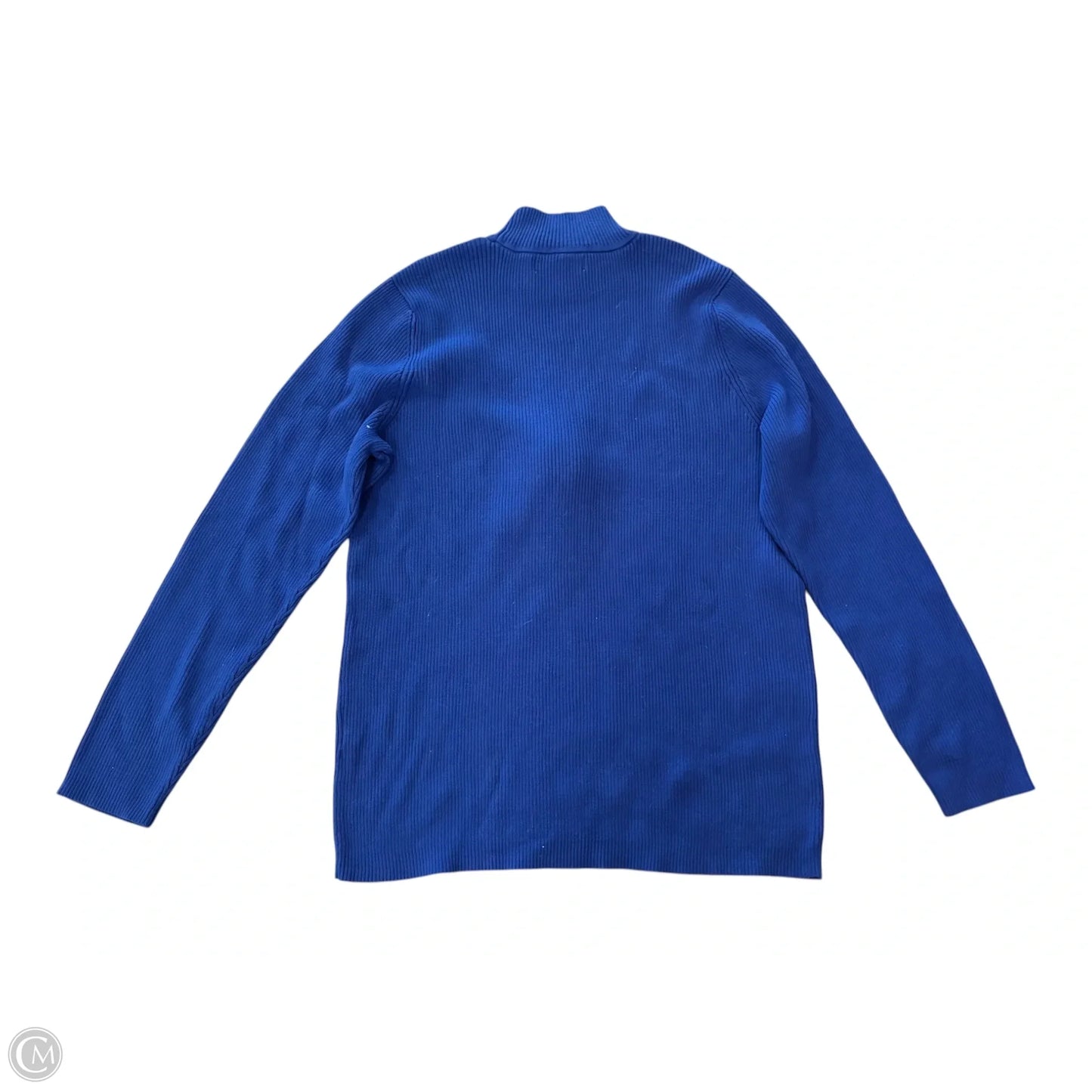 Sweater By Karen Scott In Blue, Size: Xl