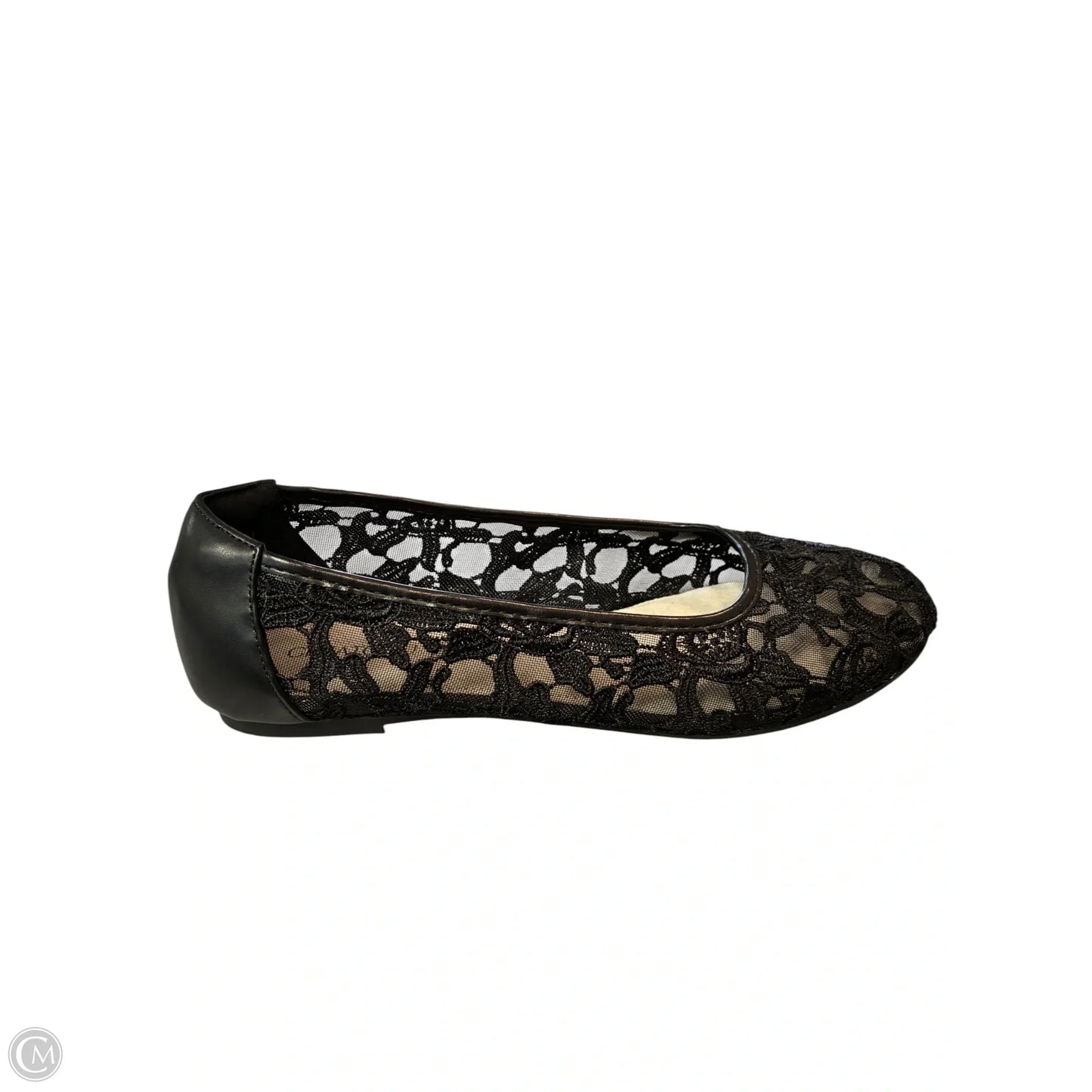 Shoes Flats By Clothes Mentor In Black, Size: 8.5