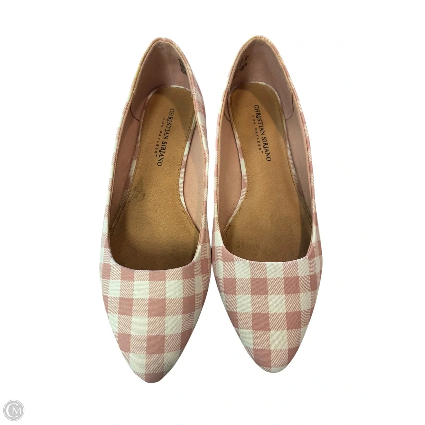 Shoes Flats By Christian Siriano In Pink & White, Size: 9