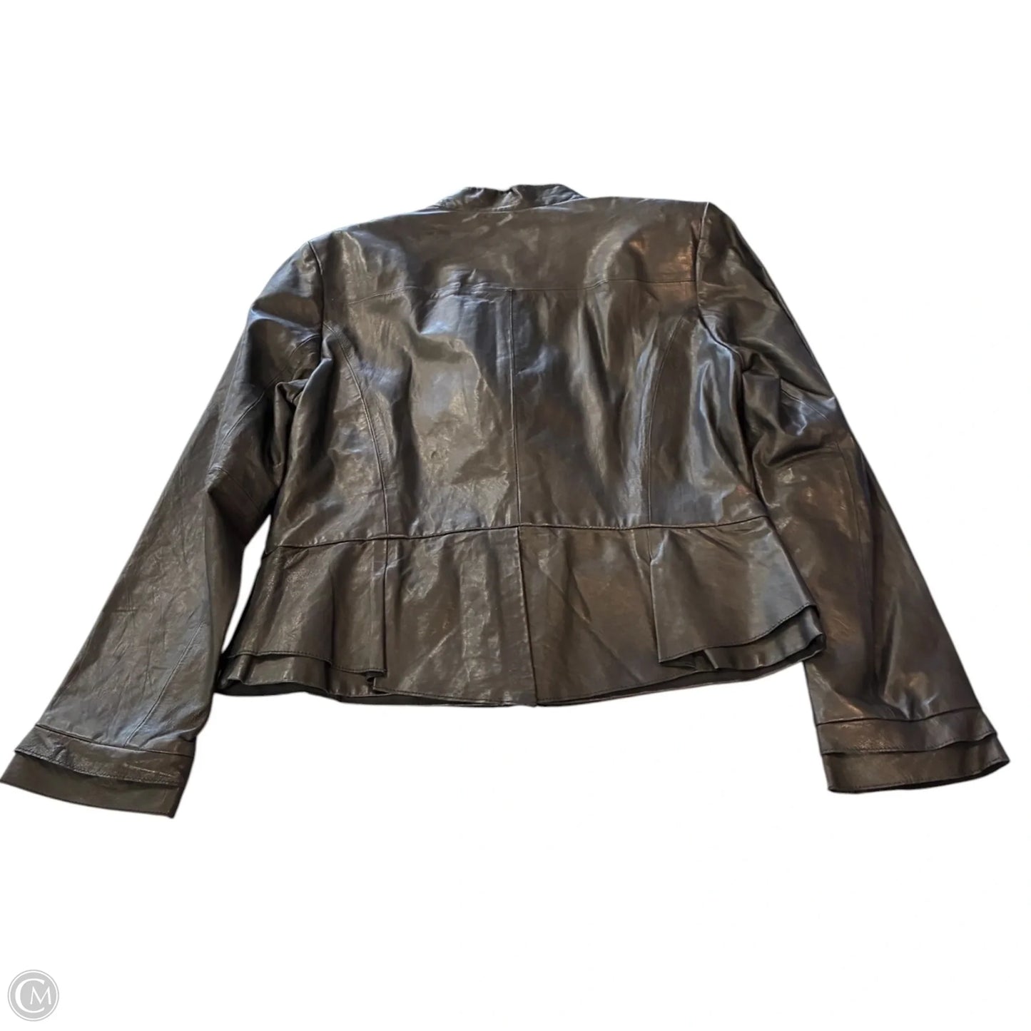 Jacket Leather By White House Black Market In Black, Size: L
