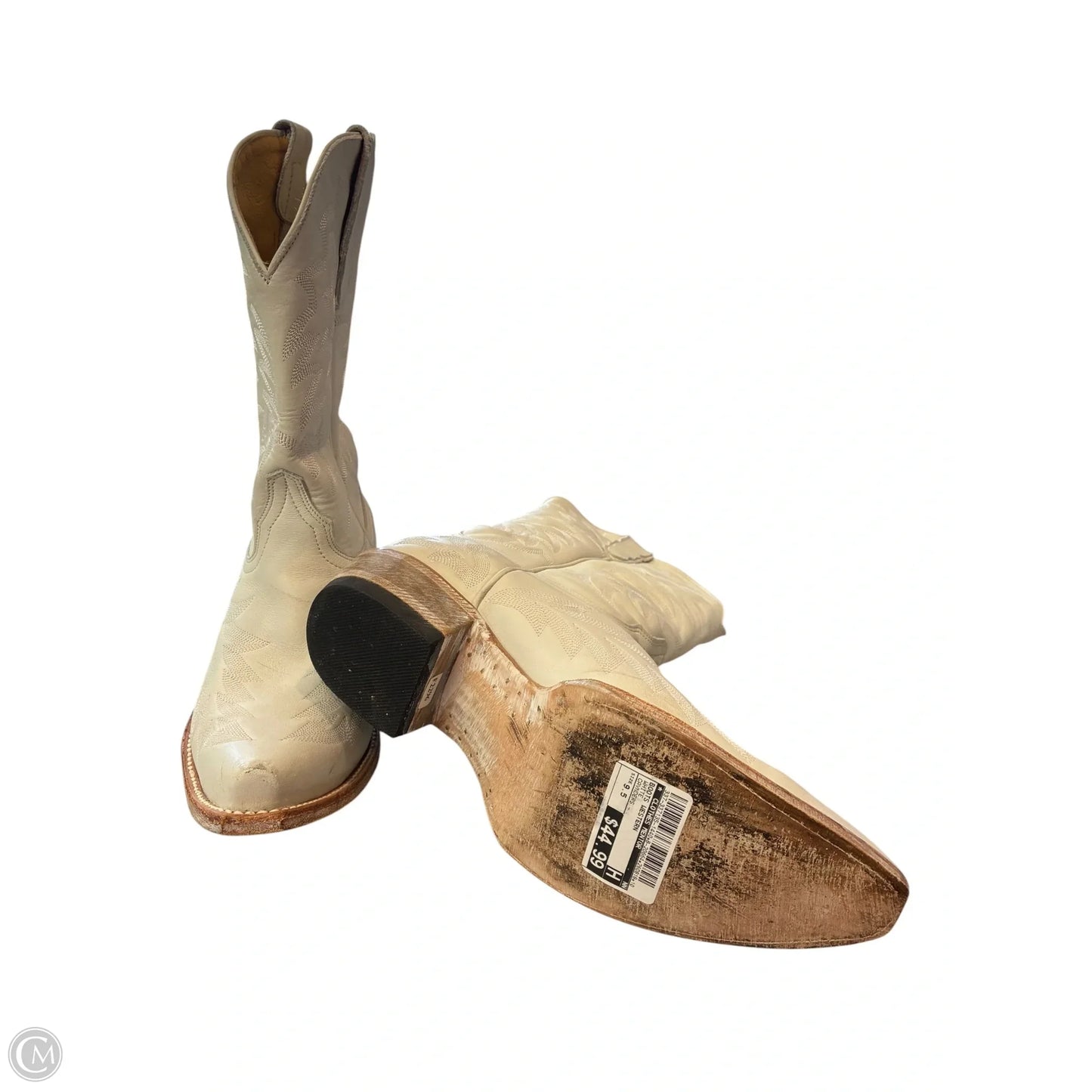 Boots Western By Clothes Mentor In White, Size: 9.5