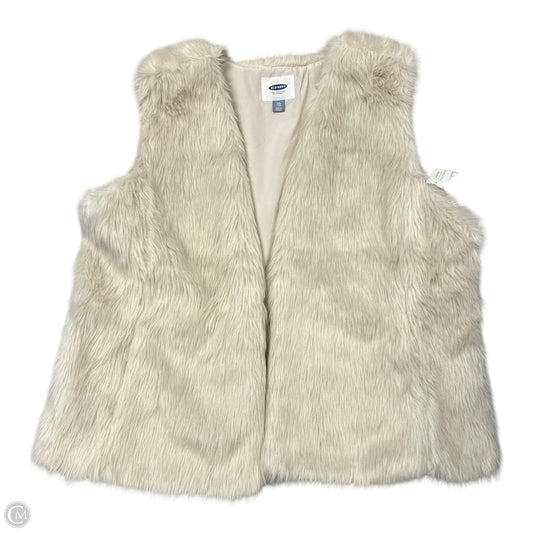 Vest Faux Fur & Sherpa By Old Navy In Beige, Size: Xxl