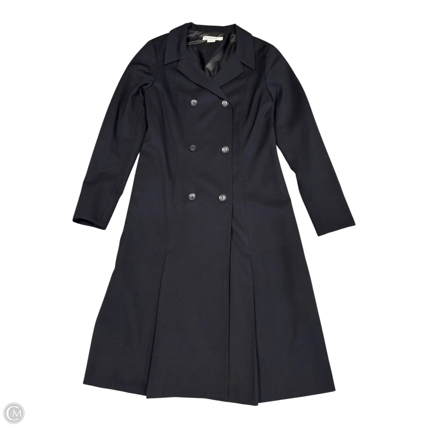 Coat Trench Coat By Pendleton In Navy, Size: M